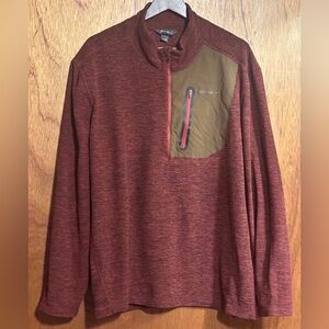 Eddie Bauer Half Zip Pullover Burgundy XXL